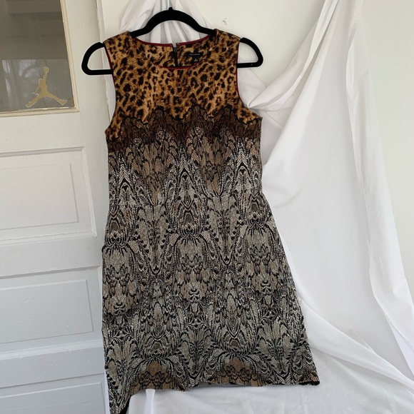 Ann Taylor Animal Print Dress - Picture 2 of 4
